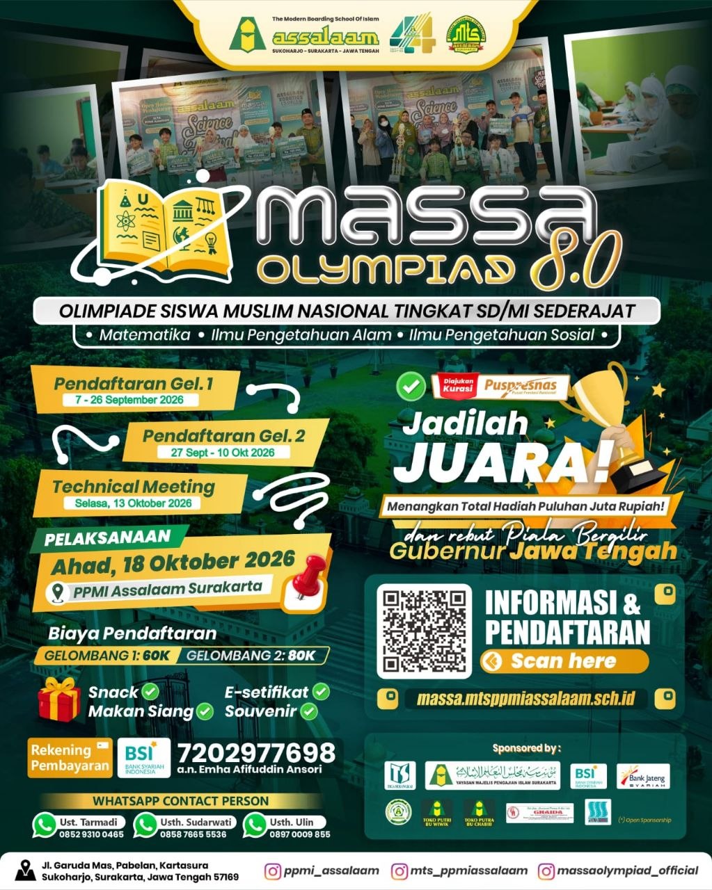 Pendaftaran Massa Olympiad 8.0