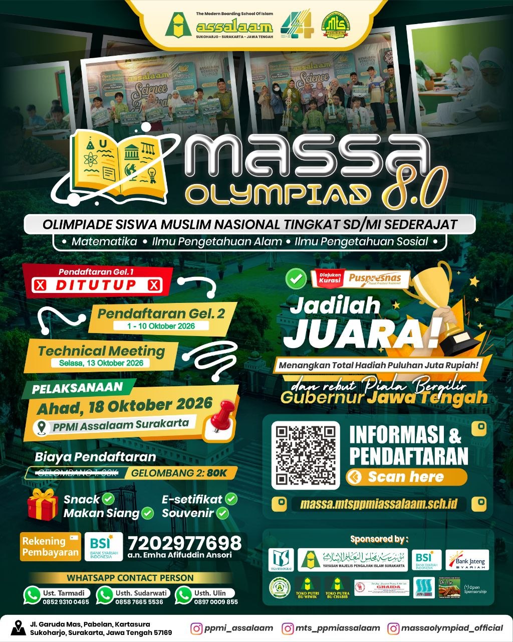 Pendaftaran Massa Olympiad 8.0